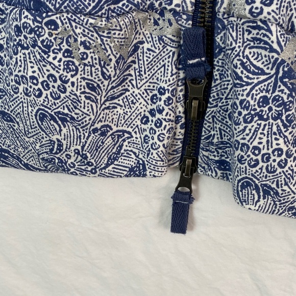 Buffalo David Bitton Full Zip Hoodie Blue and White Patterned Size Large - Picture 6 of 11